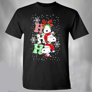 Ho Ho Ho Snoopy Christmas T-Shirt Funny Holiday Graphic Tee 81